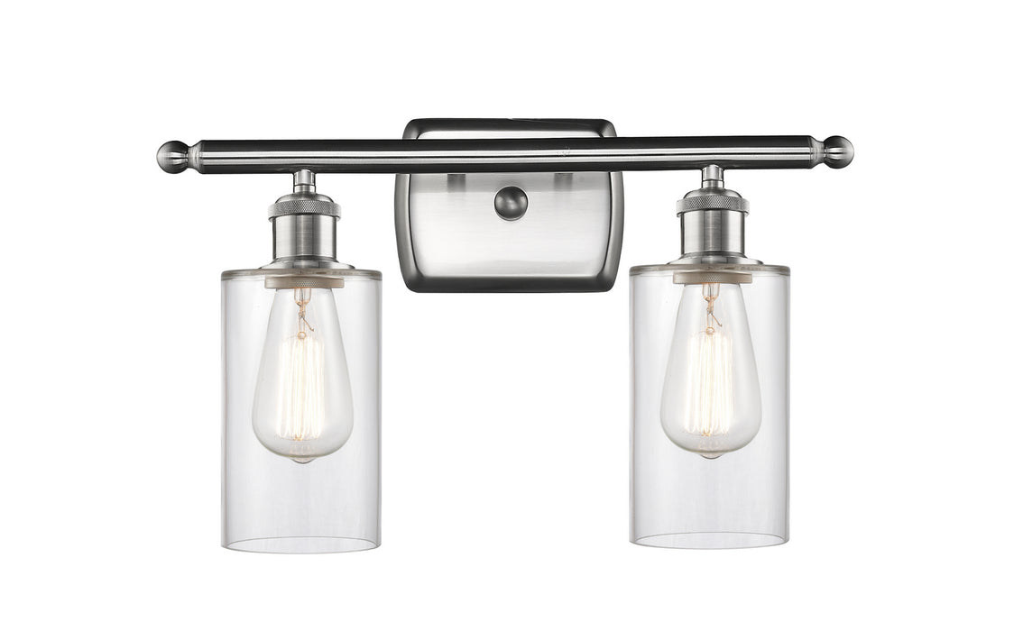 Innovations 516-2W-SN-G802 Two Light Bath Vanity, Brushed Satin Nickel