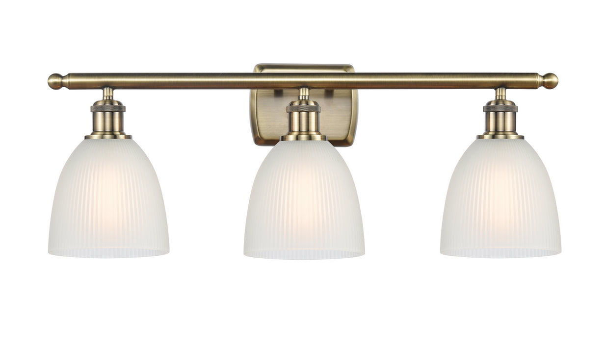 Innovations 516-3W-AB-G381 Three Light Bath Vanity, Antique Brass