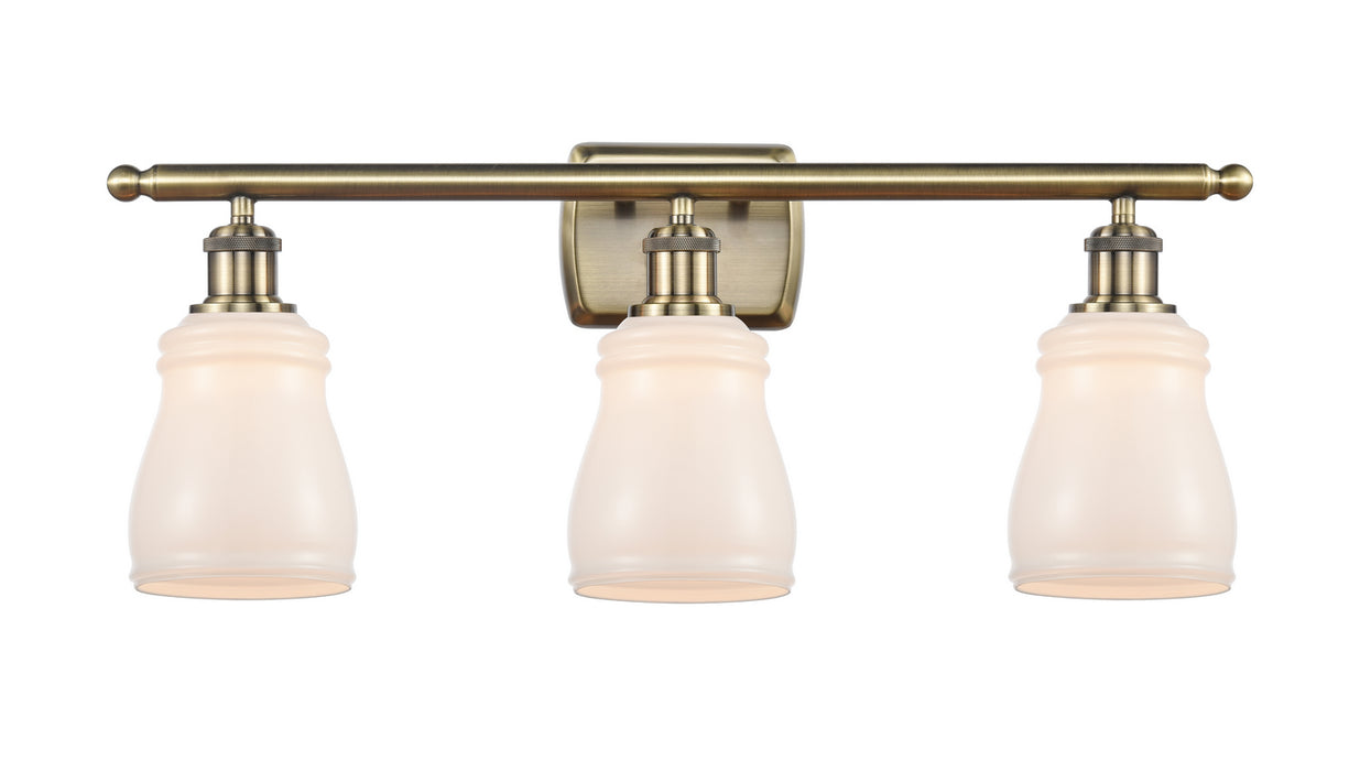 Innovations 516-3W-AB-G391 Three Light Bath Vanity, Antique Brass