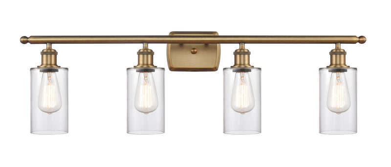 Innovations 516-4W-BB-G802 Four Light Bath Vanity, Brushed Brass