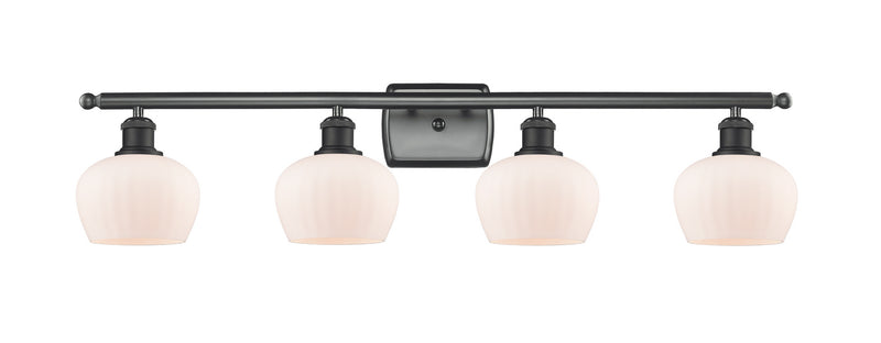 Innovations 516-4W-BK-G91 Four Light Bath Vanity, Matte Black