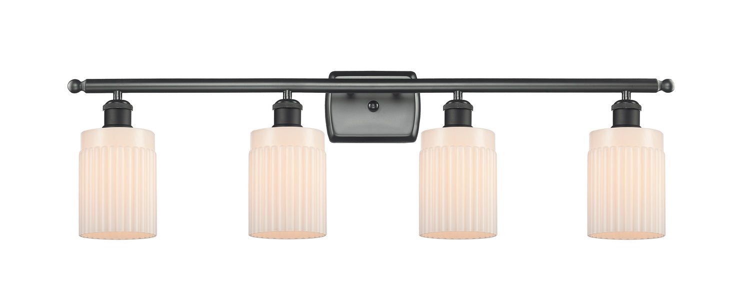 Innovations 516-4W-BK-G341-LED LED Bath Vanity, Matte Black