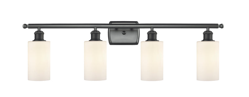 Innovations 516-4W-BK-G801 Four Light Bath Vanity, Matte Black