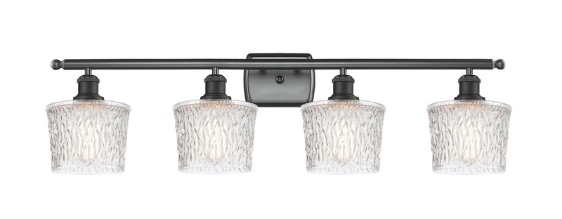 Innovations 516-4W-BK-G402 Four Light Bath Vanity, Matte Black