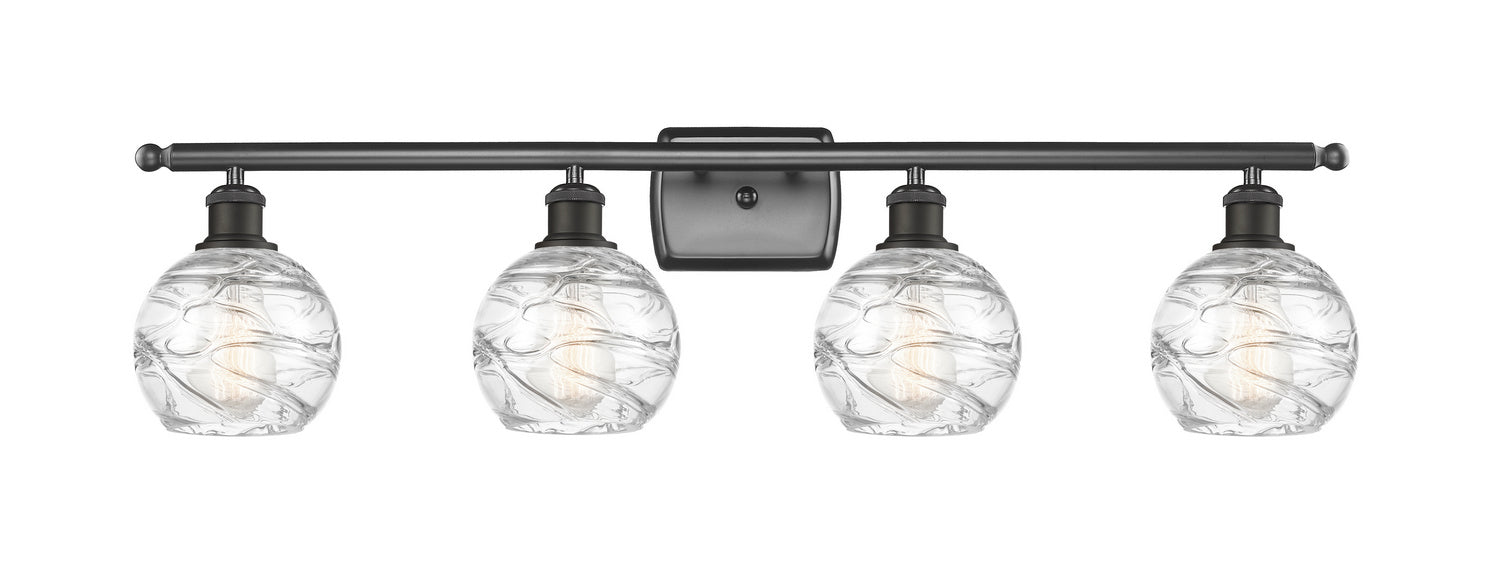 Innovations 516-4W-OB-G1213-6 Four Light Bath Vanity, Oil Rubbed Bronze