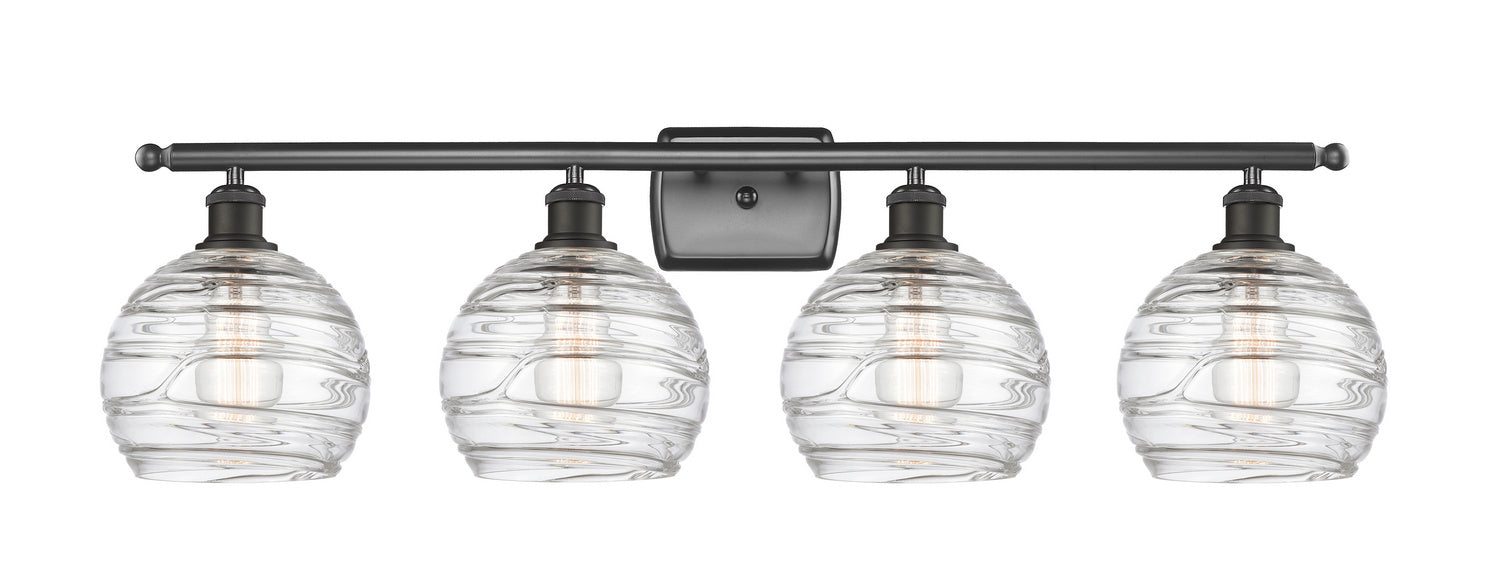 Innovations 516-4W-OB-G1213-8 Four Light Bath Vanity, Oil Rubbed Bronze
