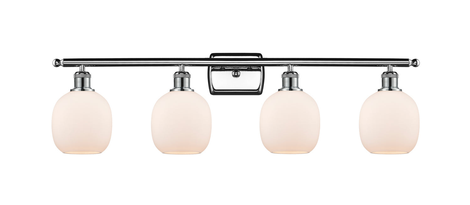 Innovations 516-4W-PC-G101 Four Light Bath Vanity, Polished Chrome