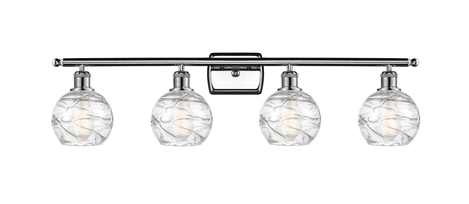Innovations 516-4W-PC-G1213-6 Four Light Bath Vanity, Polished Chrome
