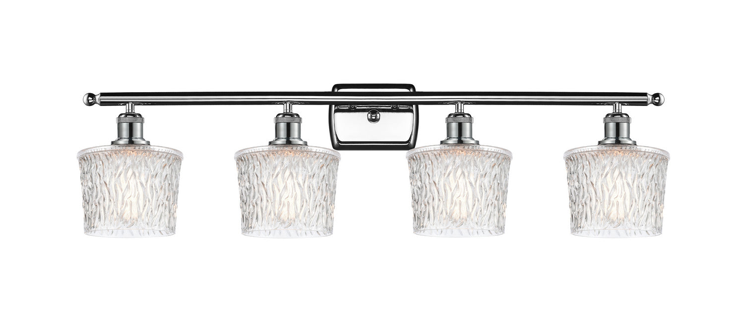 Innovations 516-4W-PC-G402 Four Light Bath Vanity, Polished Chrome