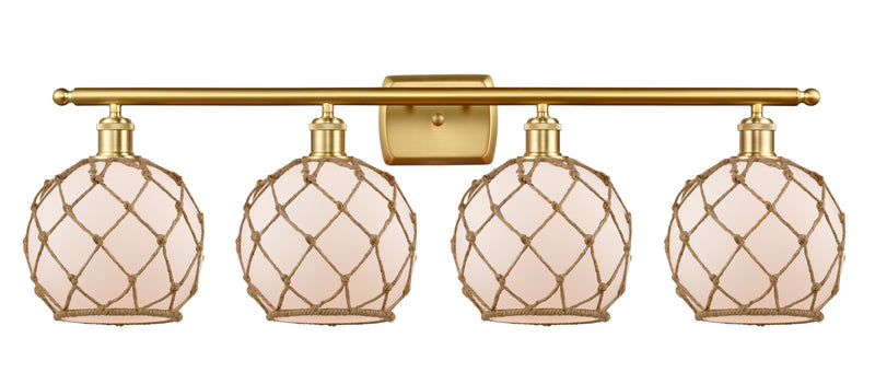 Innovations 516-4W-SG-G121-8RB-LED LED Bath Vanity, Satin Gold