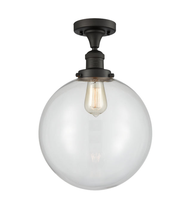 Innovations 517-1CH-OB-G202-12-LED LED Semi-Flush Mount, Oil Rubbed Bronze