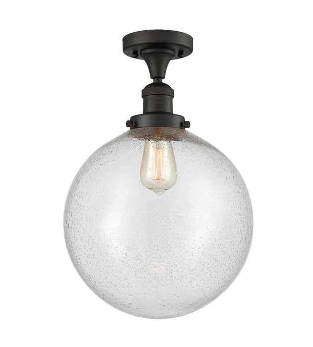 Innovations 517-1CH-OB-G204-12 One Light Semi-Flush Mount, Oil Rubbed Bronze