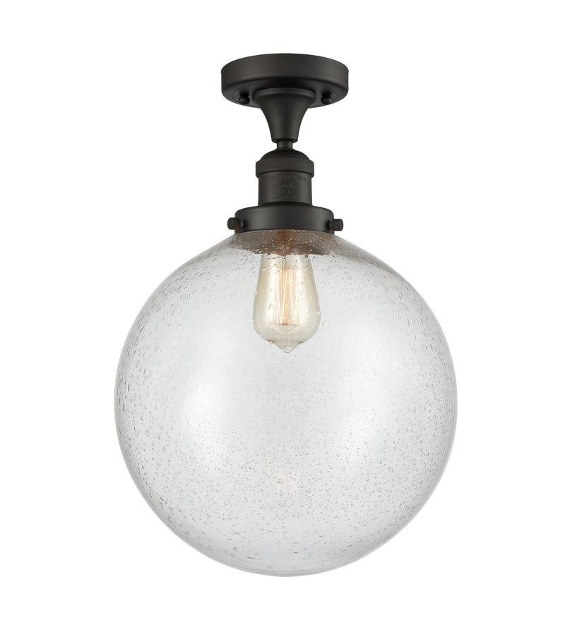 Innovations 517-1CH-OB-G204-12-LED LED Semi-Flush Mount, Oil Rubbed Bronze