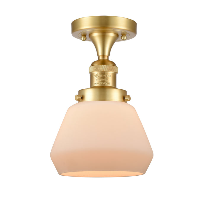 Innovations 517-1CH-SG-G171-LED LED Semi-Flush Mount, Satin Gold