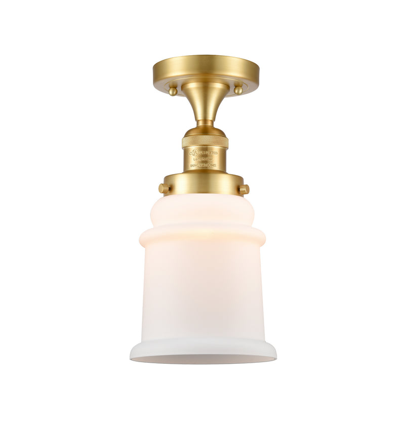 Innovations 517-1CH-SG-G181-LED LED Semi-Flush Mount, Satin Gold