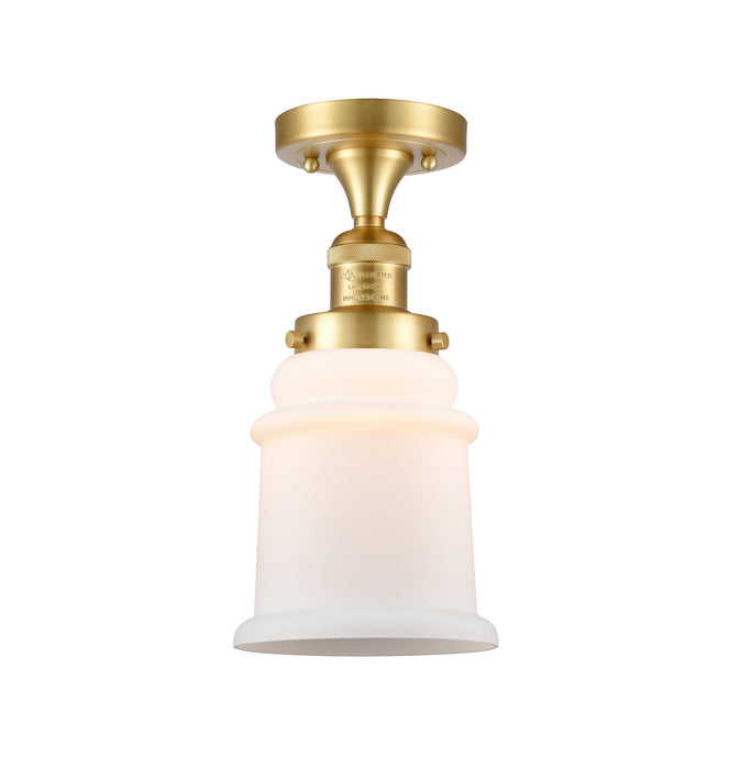 Innovations 517-1CH-SG-G181-LED LED Semi-Flush Mount, Satin Gold