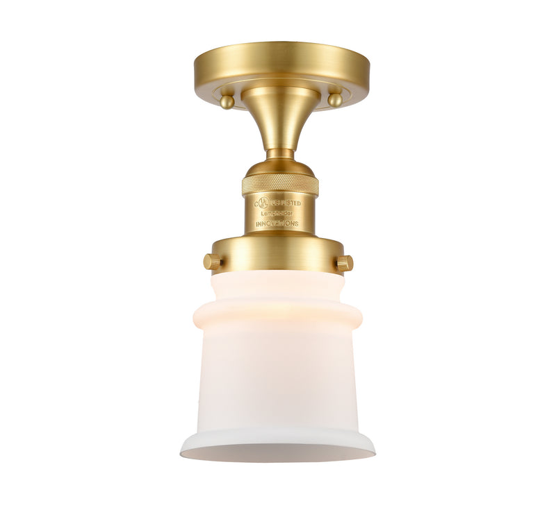 Innovations 517-1CH-SG-G181S-LED LED Semi-Flush Mount, Satin Gold