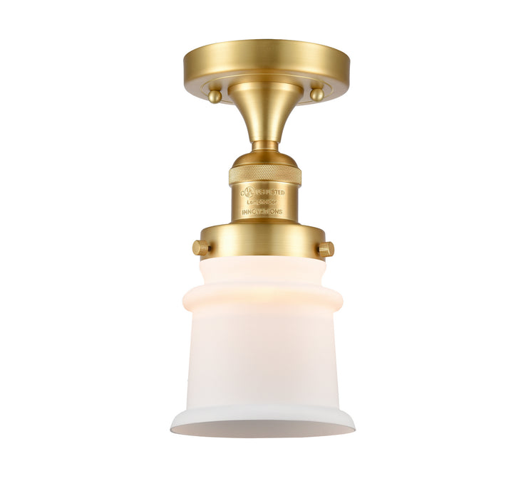 Innovations 517-1CH-SG-G181S-LED LED Semi-Flush Mount, Satin Gold