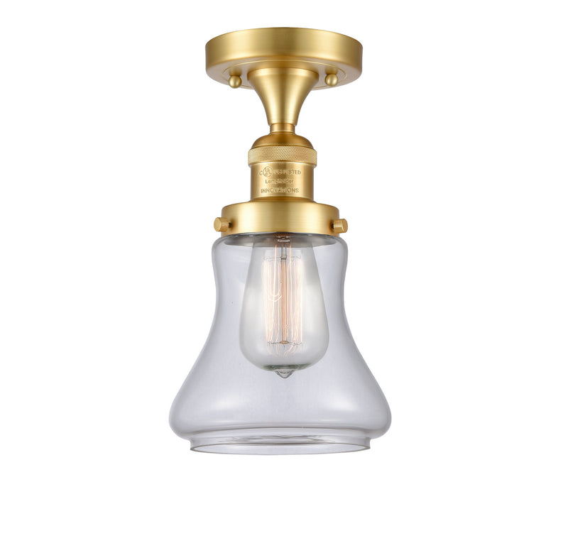 Innovations 517-1CH-SG-G192-LED LED Semi-Flush Mount, Satin Gold