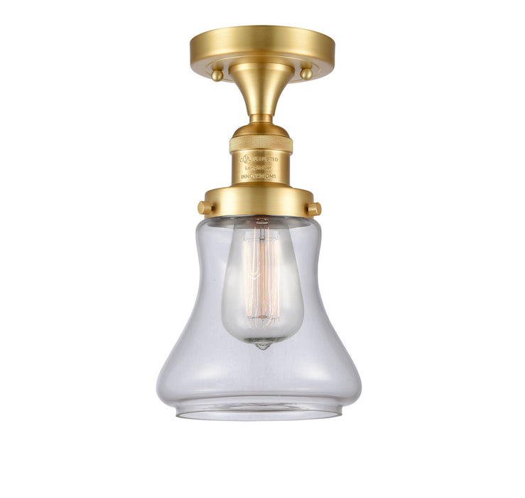 Innovations 517-1CH-SG-G192-LED LED Semi-Flush Mount, Satin Gold