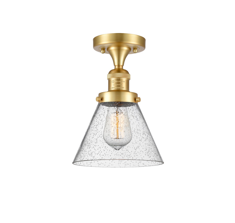 Innovations 517-1CH-SG-G44-LED LED Semi-Flush Mount, Satin Gold