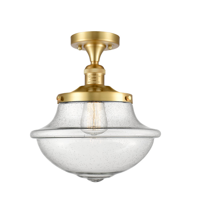 Innovations 517-1CH-SG-G544-LED LED Semi-Flush Mount, Satin Gold