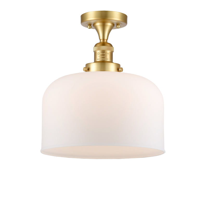Innovations 517-1CH-SG-G71-L-LED LED Semi-Flush Mount, Satin Gold