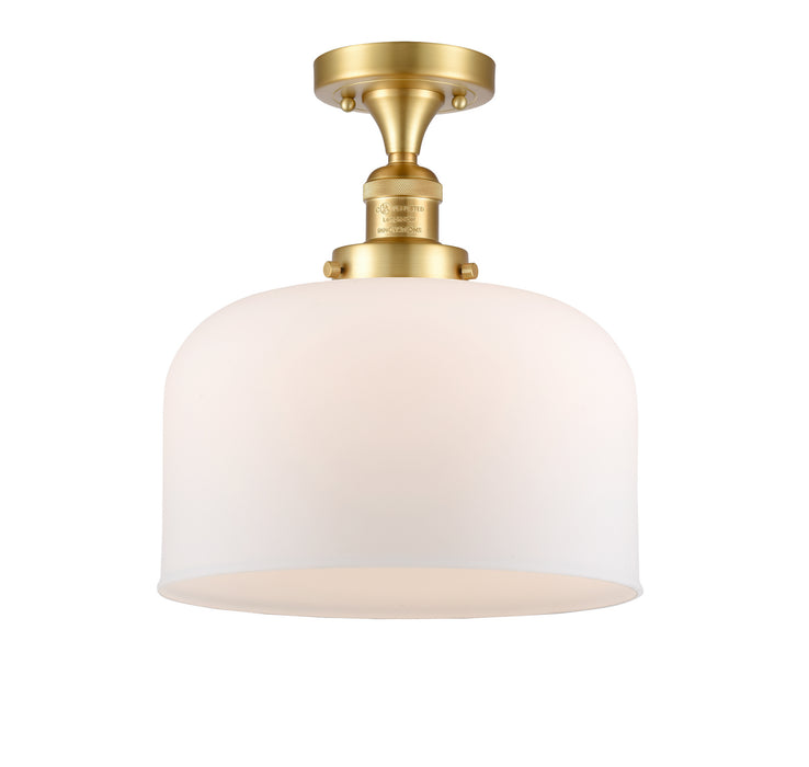 Innovations 517-1CH-SG-G71-L-LED LED Semi-Flush Mount, Satin Gold