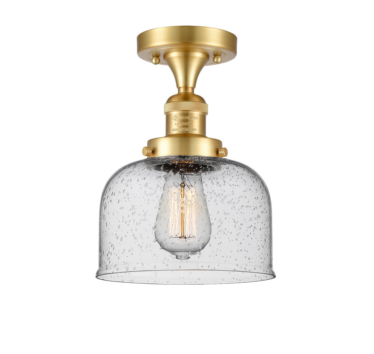 Innovations 517-1CH-SG-G74-LED LED Semi-Flush Mount, Satin Gold