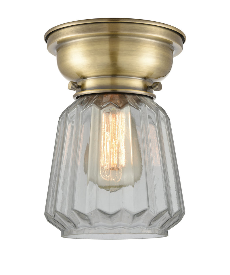 Innovations 623-1F-AB-G142-LED LED Flush Mount, Antique Brass