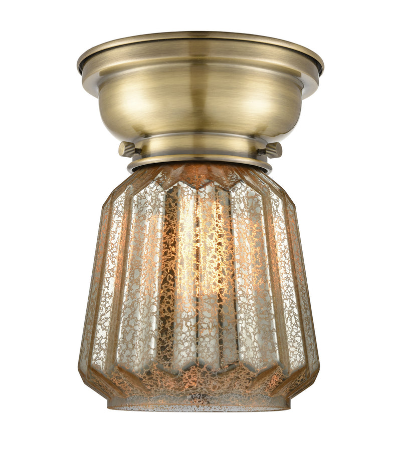 Innovations 623-1F-AB-G146-LED LED Flush Mount, Antique Brass