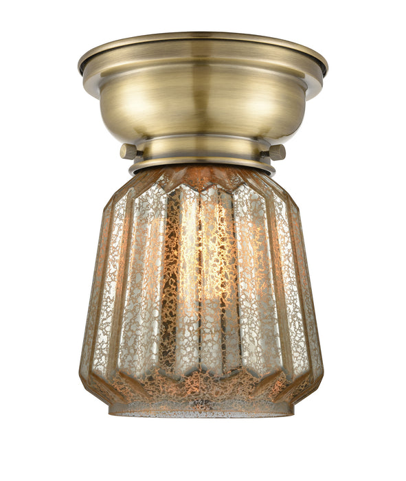 Innovations 623-1F-AB-G146-LED LED Flush Mount, Antique Brass