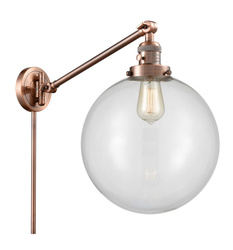 Innovations 237-AC-G202-12-LED LED Swing Arm Lamp, Antique Copper