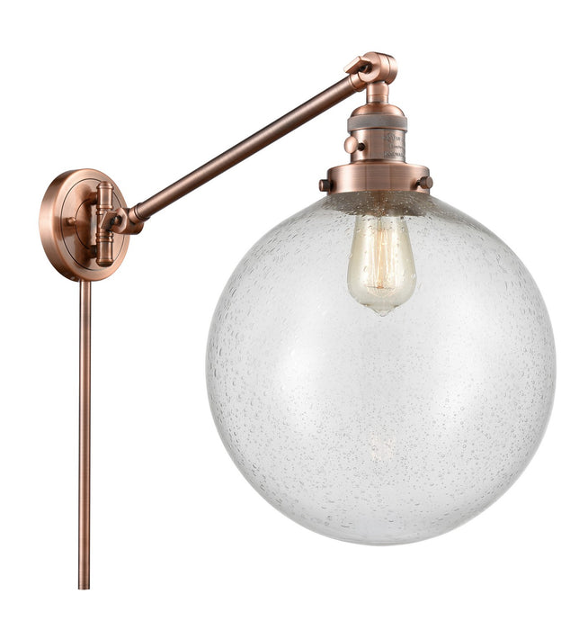 Innovations 237-AC-G204-12-LED LED Swing Arm Lamp, Antique Copper