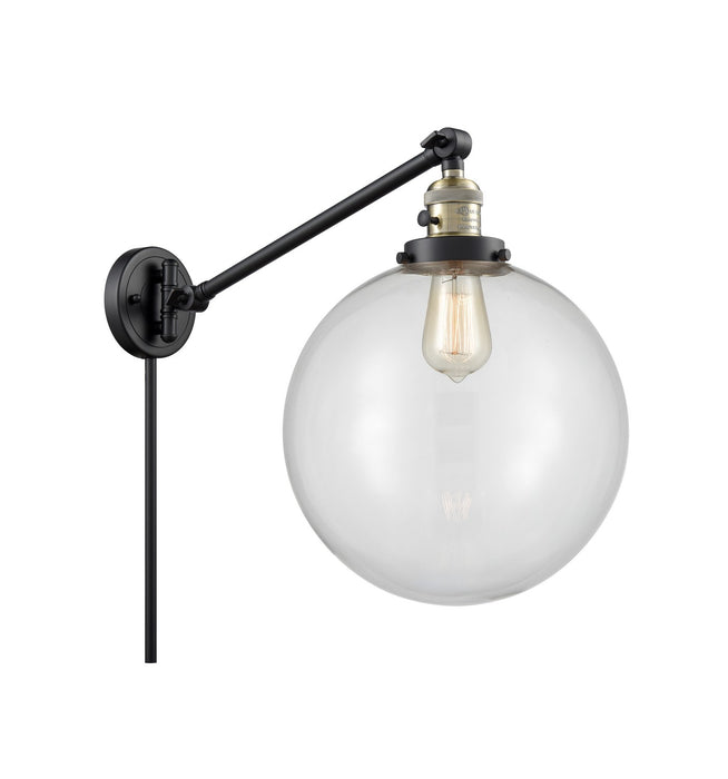 Innovations 237-BAB-G202-12-LED LED Swing Arm Lamp, Black Antique Brass
