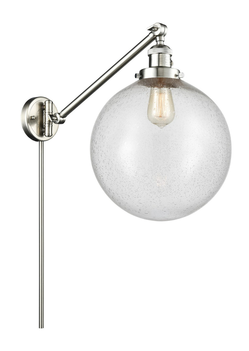 Innovations 237-SN-G204-12-LED LED Swing Arm Lamp, Brushed Satin Nickel