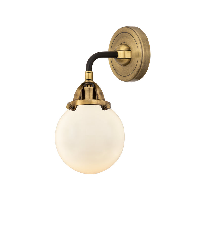 Innovations 288-1W-BAB-G201-6 One Light Wall Sconce, Black Antique Brass
