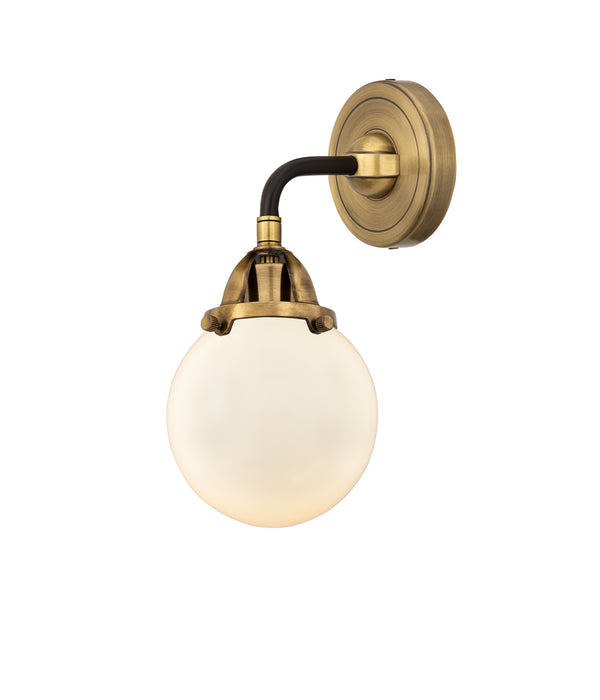 Innovations 288-1W-BAB-G201-6 One Light Wall Sconce, Black Antique Brass