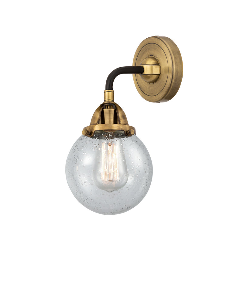 Innovations 288-1W-BAB-G204-6 One Light Wall Sconce, Black Antique Brass