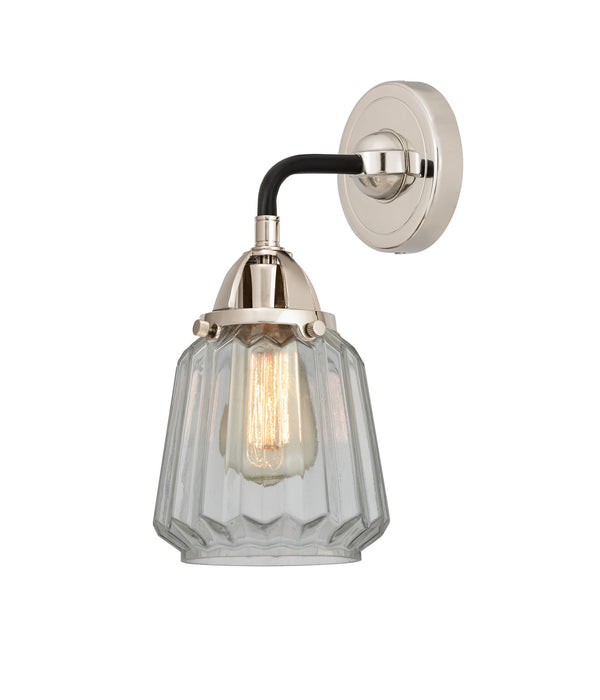 Innovations 288-1W-BPN-G142 One Light Wall Sconce, Black Polished Nickel
