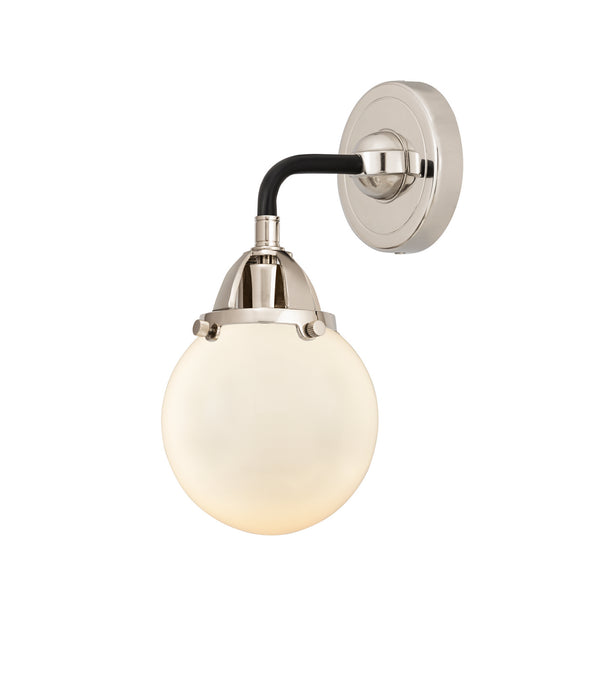 Innovations 288-1W-BPN-G201-6 One Light Wall Sconce, Black Polished Nickel