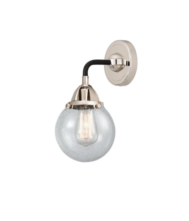 Innovations 288-1W-BPN-G204-6 One Light Wall Sconce, Black Polished Nickel