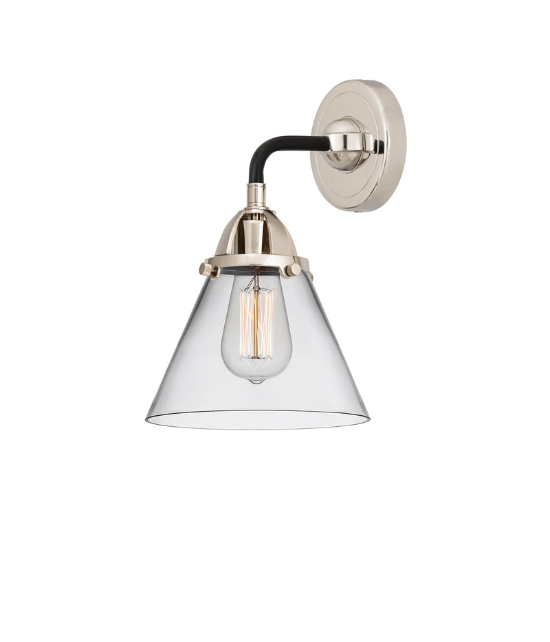 Innovations 288-1W-BPN-G42 One Light Wall Sconce, Black Polished Nickel