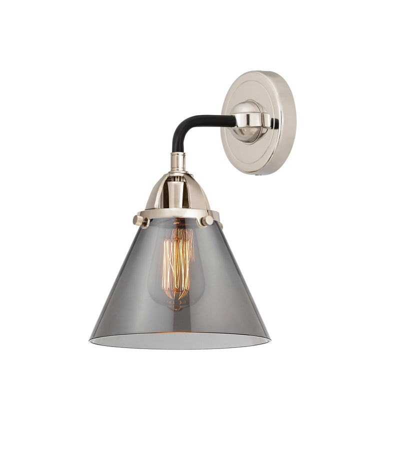 Innovations 288-1W-BPN-G43 One Light Wall Sconce, Black Polished Nickel
