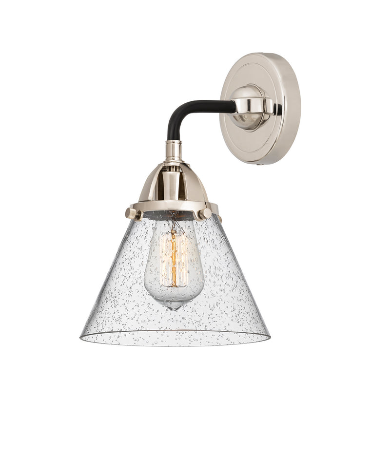 Innovations 288-1W-BPN-G44 One Light Wall Sconce, Black Polished Nickel