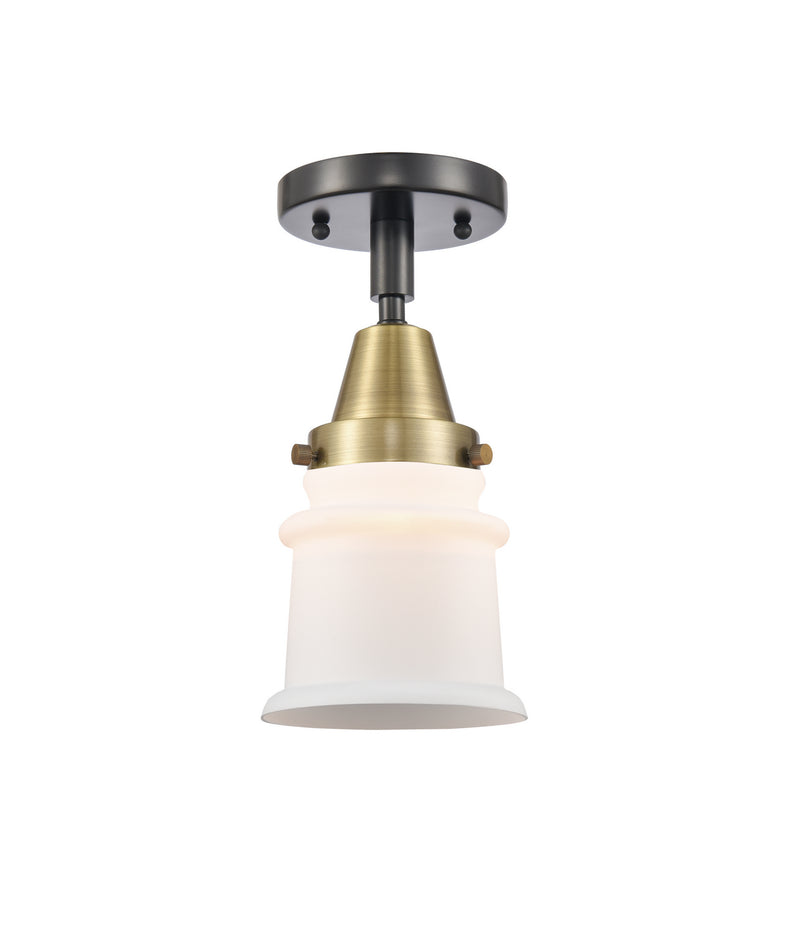 Innovations 447-1C-BAB-G181S One Light Flush Mount, Black Antique Brass