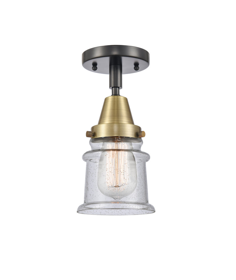 Innovations 447-1C-BAB-G184S-LED LED Flush Mount, Black Antique Brass