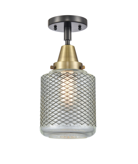 Innovations 447-1C-BAB-G262-LED LED Flush Mount, Black Antique Brass