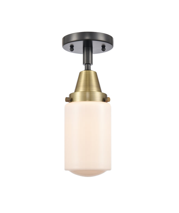 Innovations 447-1C-BAB-G311-LED LED Flush Mount, Black Antique Brass