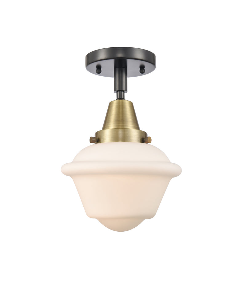 Innovations 447-1C-BAB-G531 One Light Flush Mount, Black Antique Brass